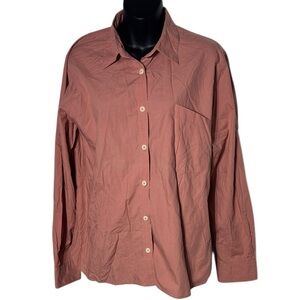 Margaret Howell women’s medium simple shirt cotton poplin minimalist